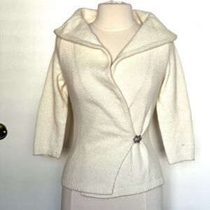 Classy, cozy off-white Ann Taylor angora sweater, great condition!